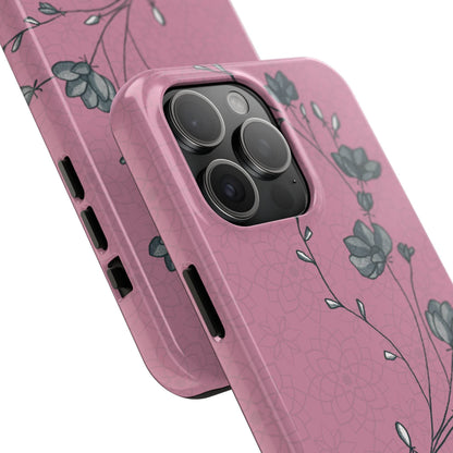 Pause & Pray Phone Case – Mauve Floral Reminder - Harmony + Hope