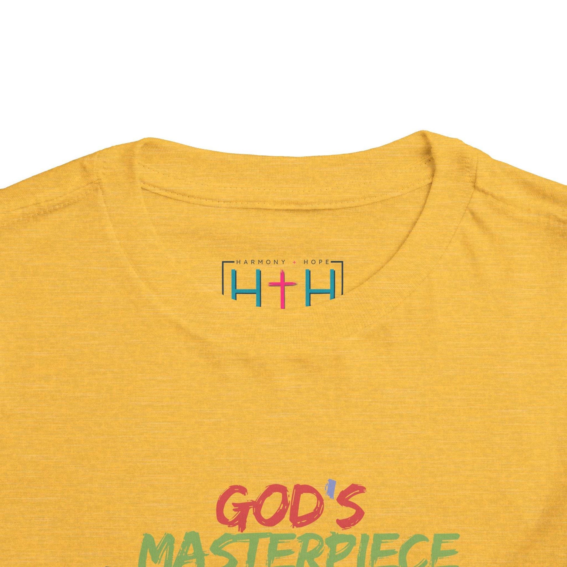 God’s Masterpiece – Toddler Short Sleeve Tee (Ephesians 2:10) - Harmony + Hope