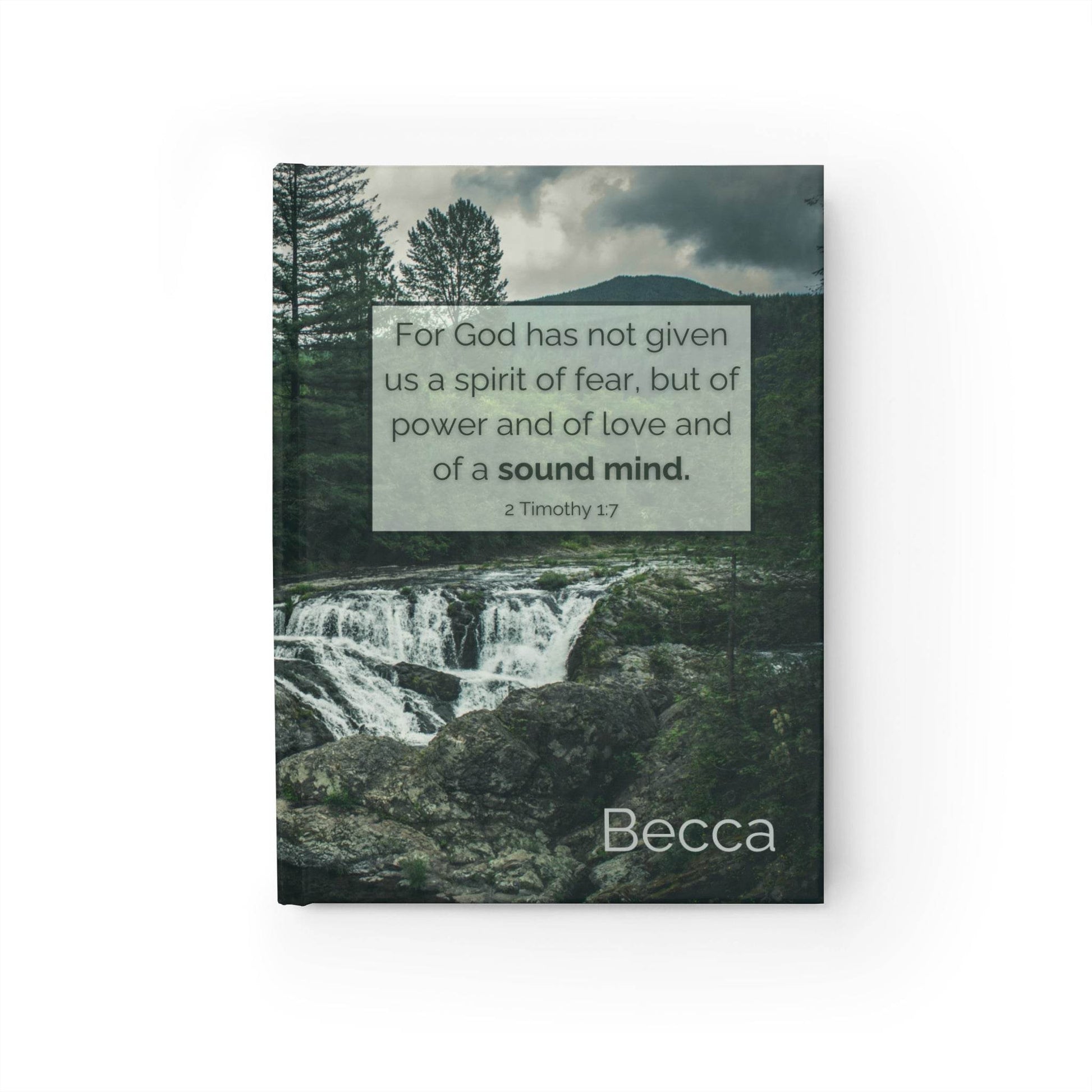 Sound Mind Hardcover Journal - Custom Name and Verse - Harmony + Hope