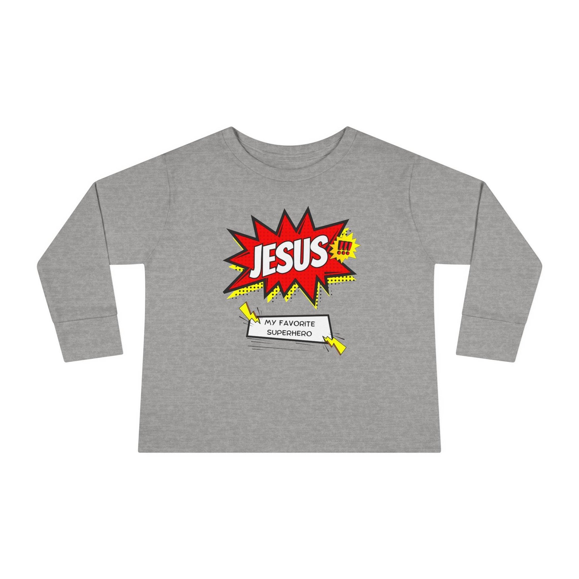 Jesus: My Favorite Superhero – Comic Book Style Toddler Tee - Harmony + Hope