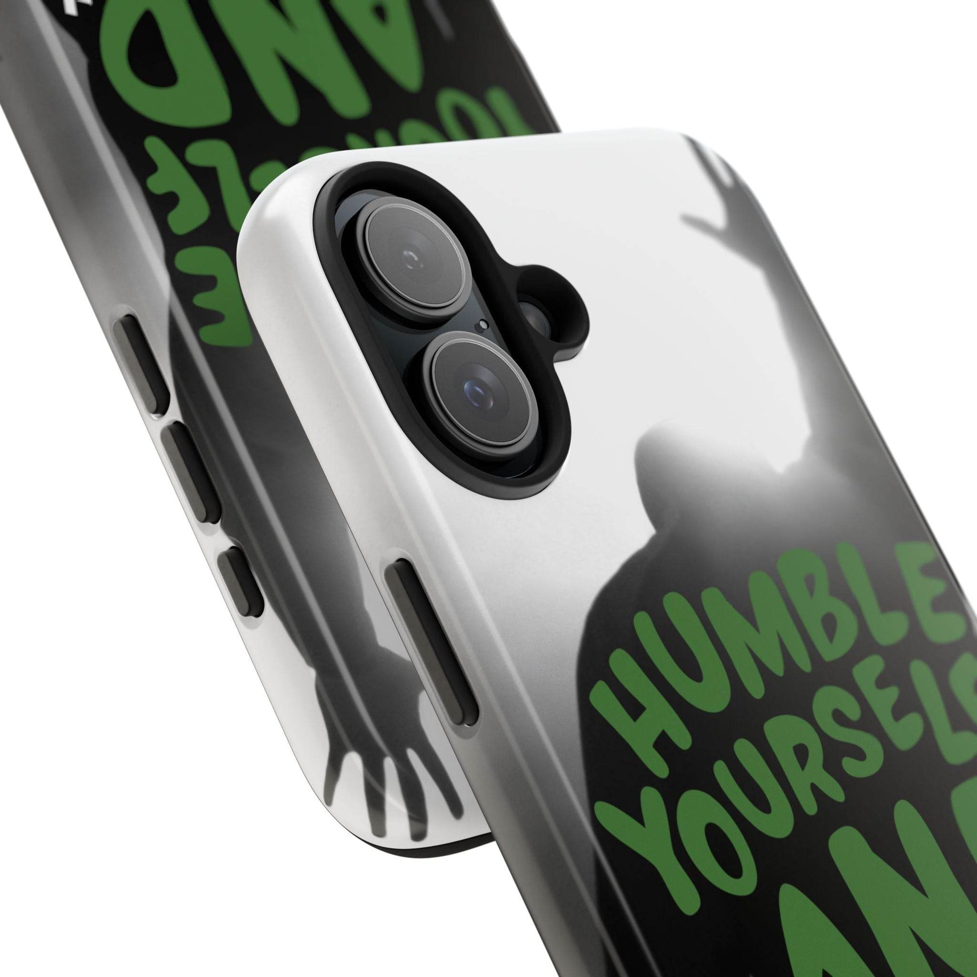 Humble Yourself and Pray Phone Case – Deep Green Faith Design - Harmony + Hope
