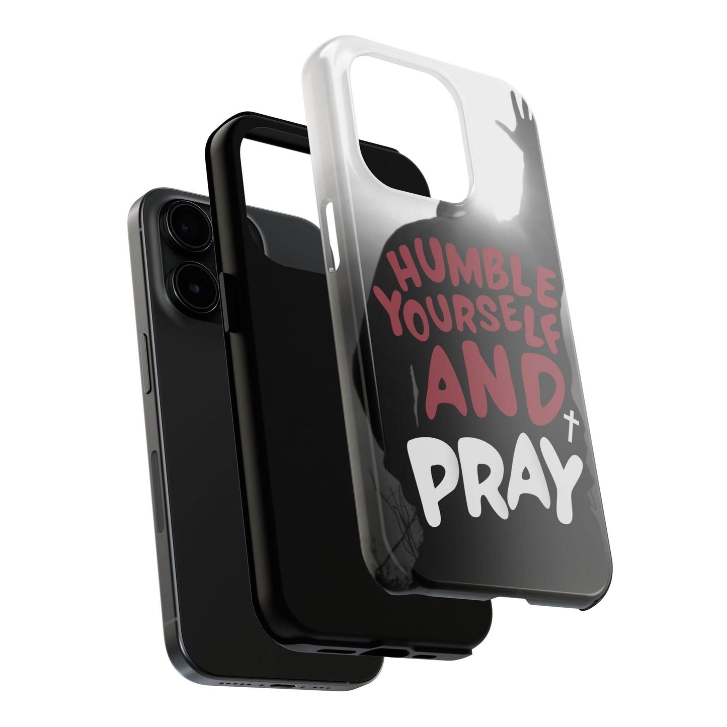 Humble Yourself and Pray Phone Case – Red Statement of Faith - Harmony + Hope