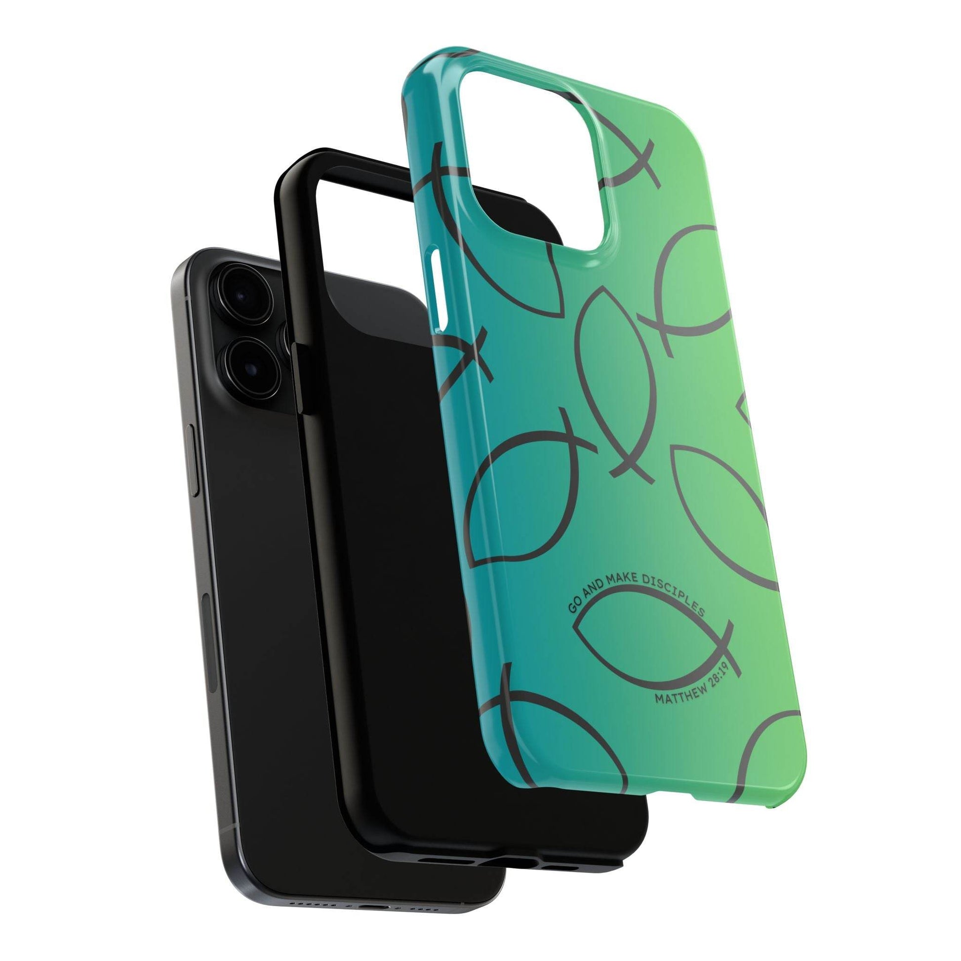 Go and Make Disciples Phone Case – Teal Green Gradient - Harmony + Hope