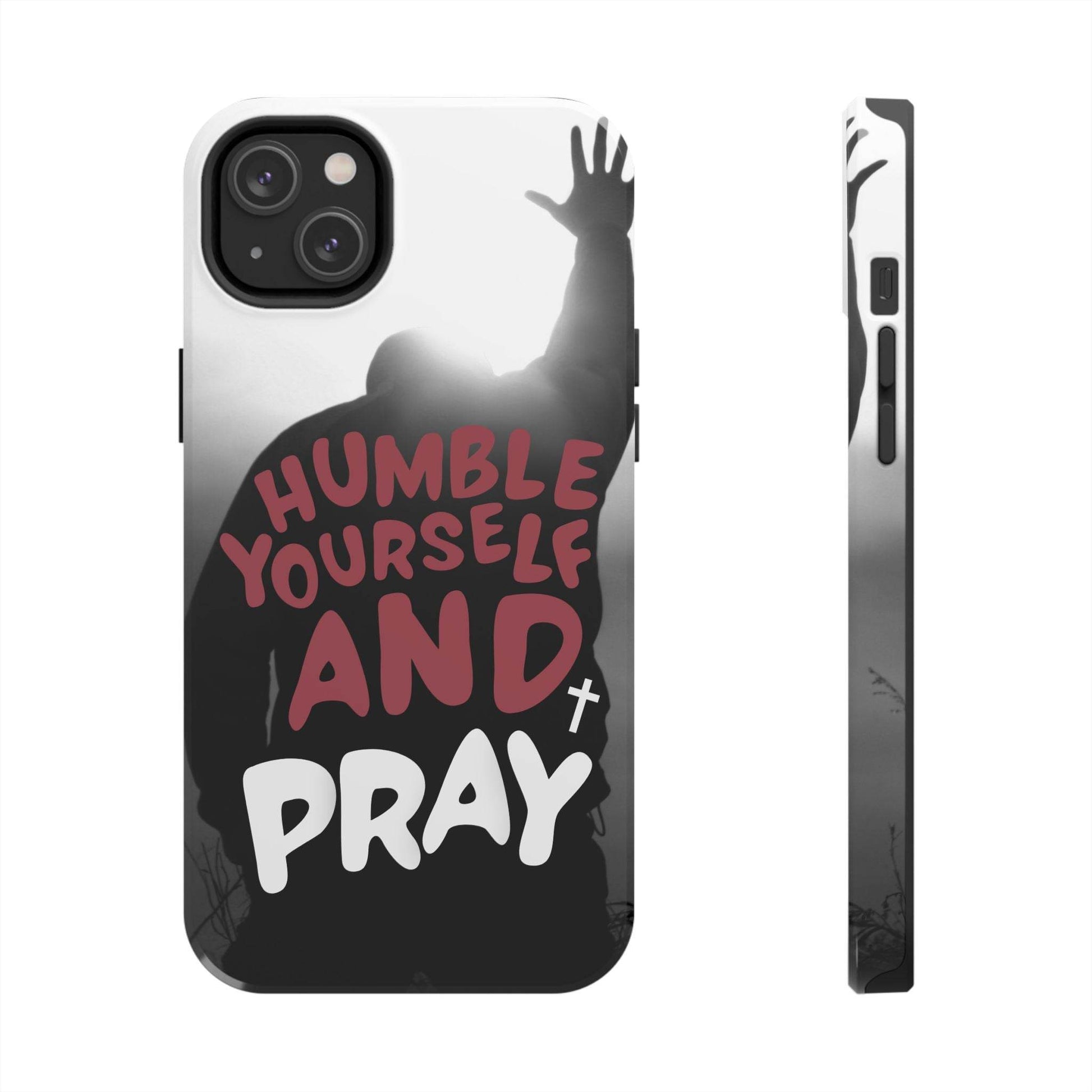 Humble Yourself and Pray Phone Case – Red Statement of Faith - Harmony + Hope