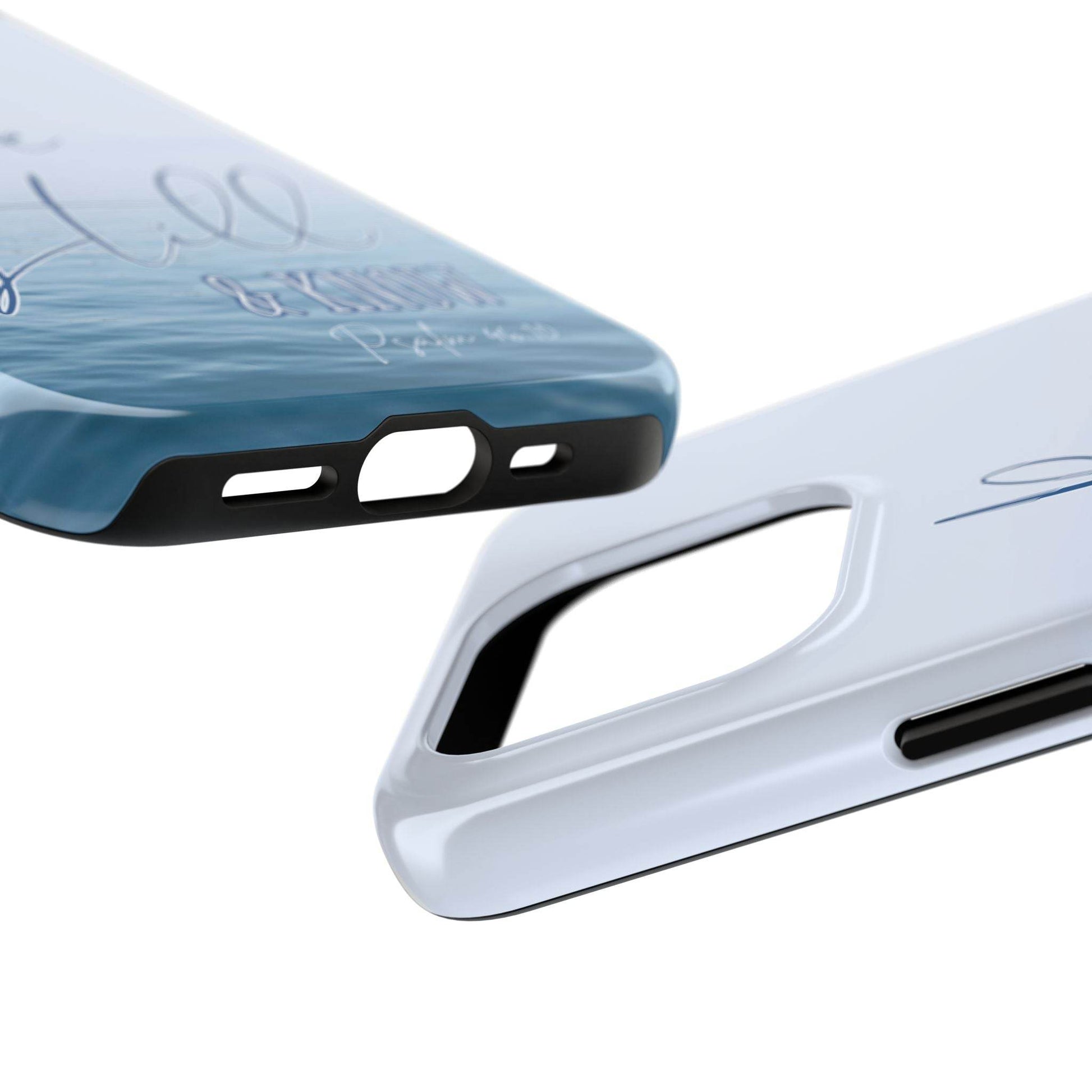 Stillness & Strength Phone Case – Psalm 46:10 Scripture Design - Harmony + Hope