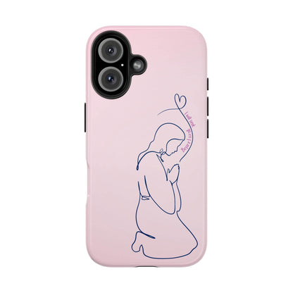 Before I Scroll, I Will Seek Phone Case – Light Pink Christian Cover - Harmony + Hope