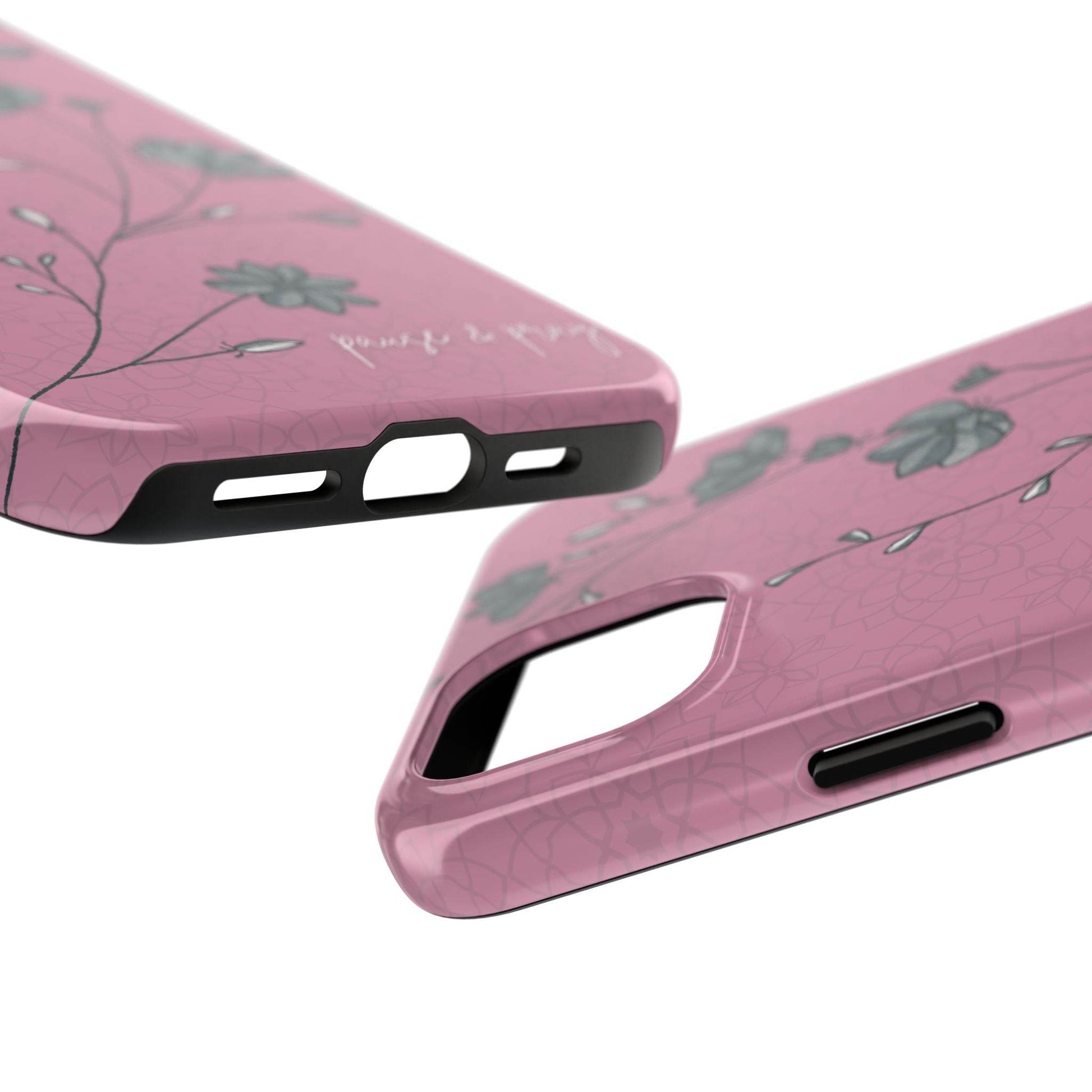 Pause & Pray Phone Case – Mauve Floral Reminder - Harmony + Hope