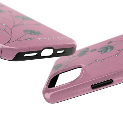 Pause & Pray Phone Case – Mauve Floral Reminder - Harmony + Hope