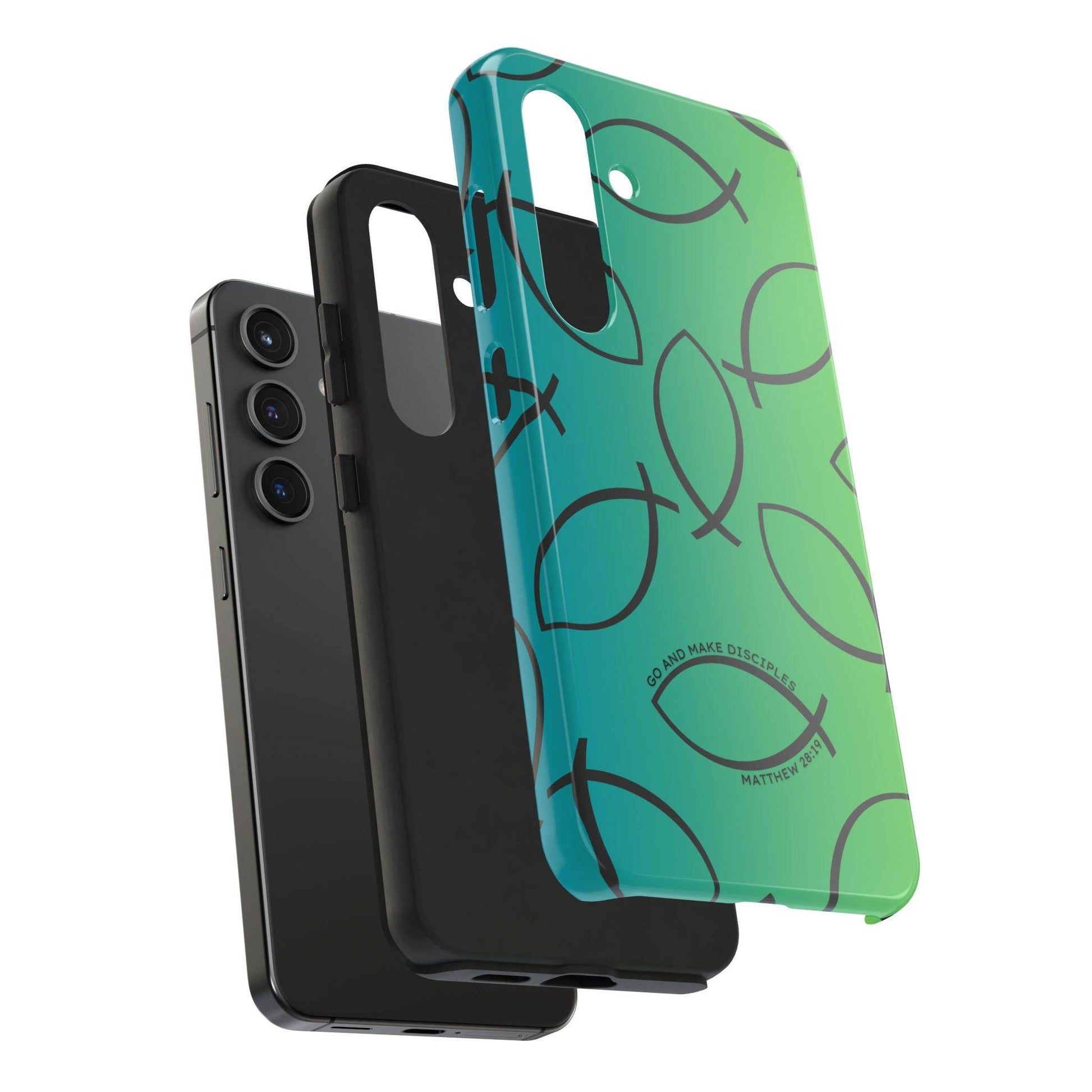 Go and Make Disciples Phone Case – Teal Green Gradient - Harmony + Hope