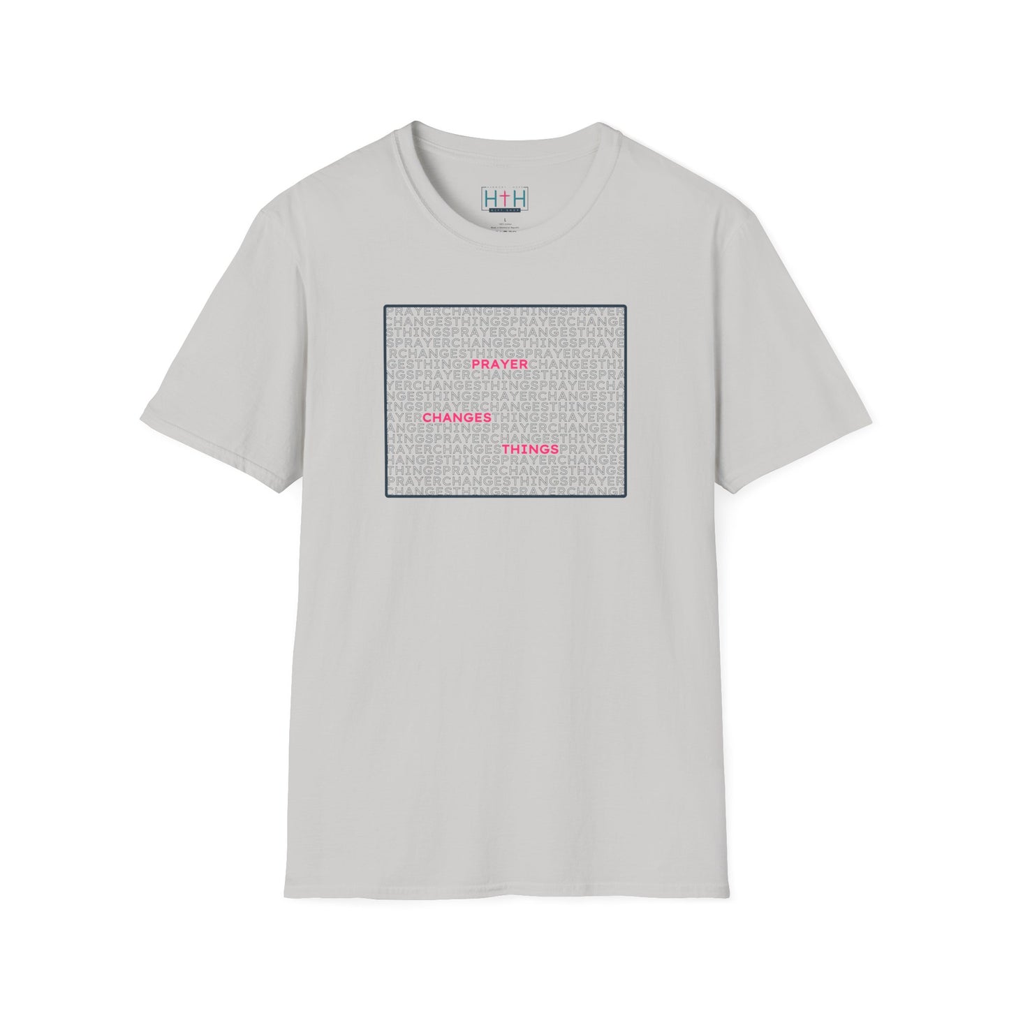 Word Cloud Design "Prayer Changes Things" - Inspirational Unisex T-Shirt