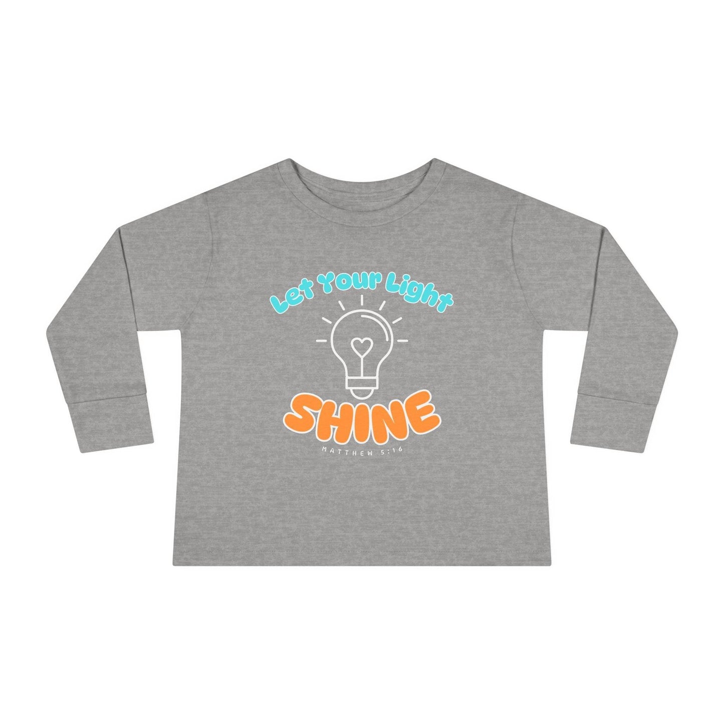 Let Your Light Shine – Kids' Long Sleeve Tee (Matthew 5:16) - Harmony + Hope