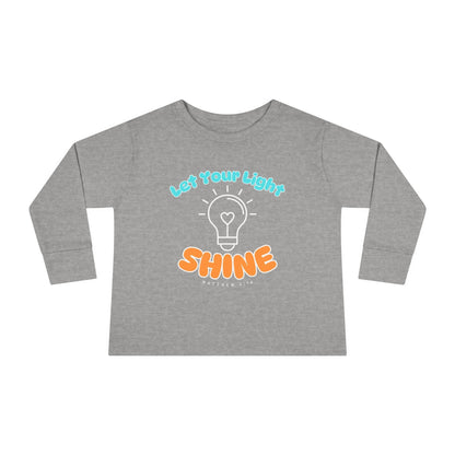 Let Your Light Shine – Kids' Long Sleeve Tee (Matthew 5:16) - Harmony + Hope