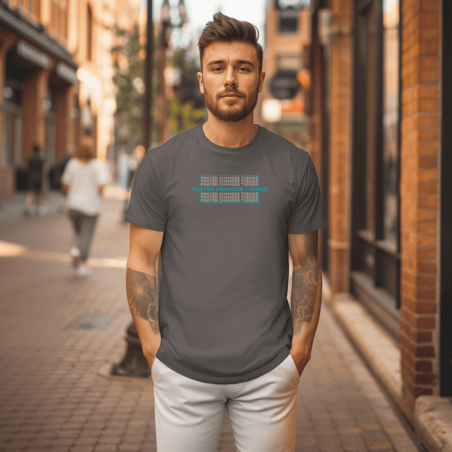 Vintage Wash: Prayer Changes Things T-Shirt - Harmony + Hope