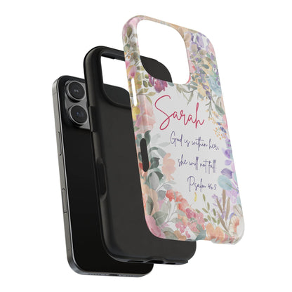 Strength & Beauty in Bloom Phone Case – Christian Scripture Design - Harmony + Hope