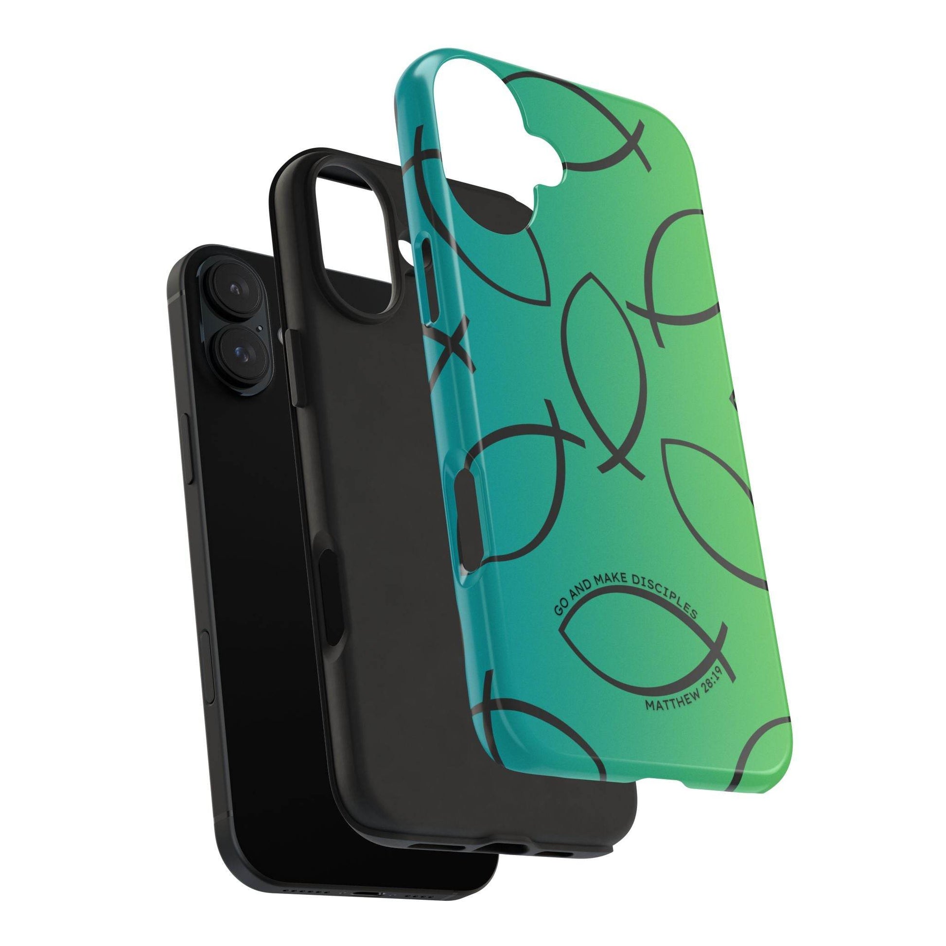 Go and Make Disciples Phone Case – Teal Green Gradient - Harmony + Hope