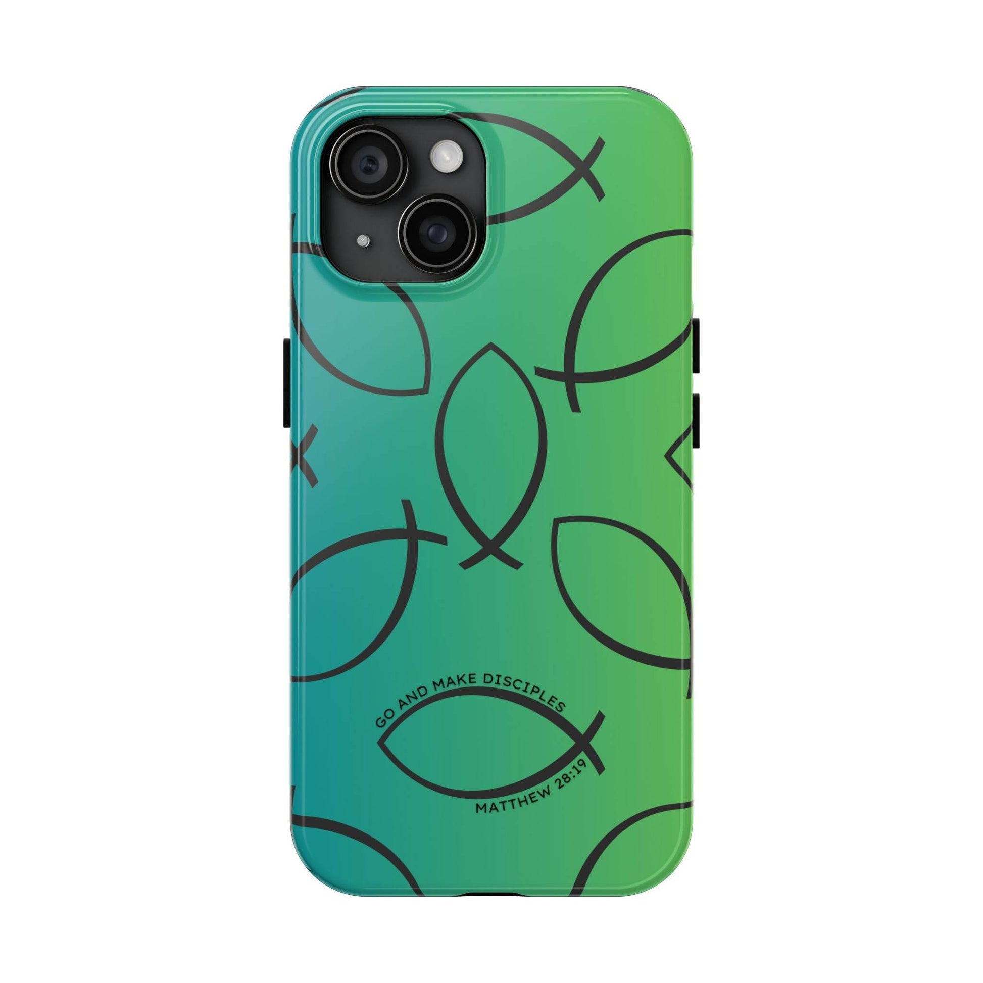 Go and Make Disciples Phone Case – Teal Green Gradient - Harmony + Hope