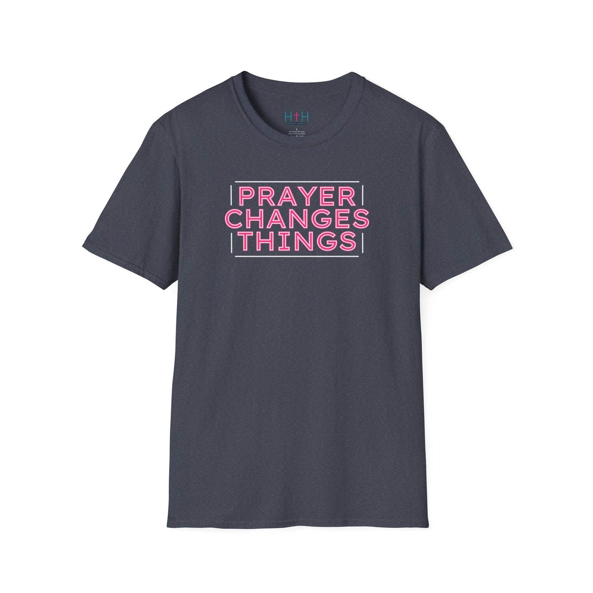 Faith in Motion - Prayer Changes Things Inspirational Unisex T-Shirt - Harmony + Hope