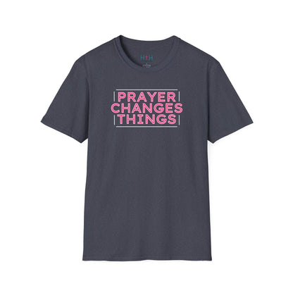 Faith in Motion - Prayer Changes Things Inspirational Unisex T-Shirt - Harmony + Hope