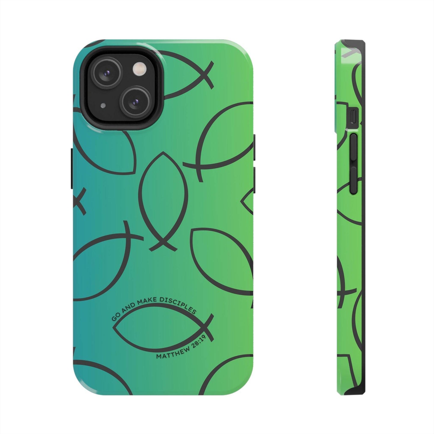 Go and Make Disciples Phone Case – Teal Green Gradient - Harmony + Hope