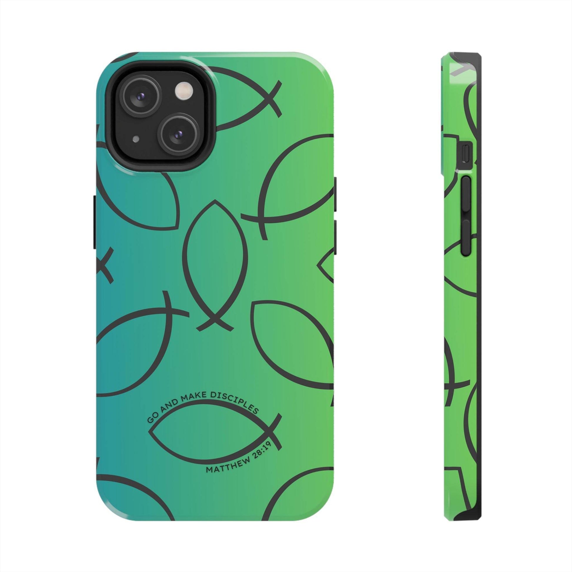 Go and Make Disciples Phone Case – Teal Green Gradient - Harmony + Hope
