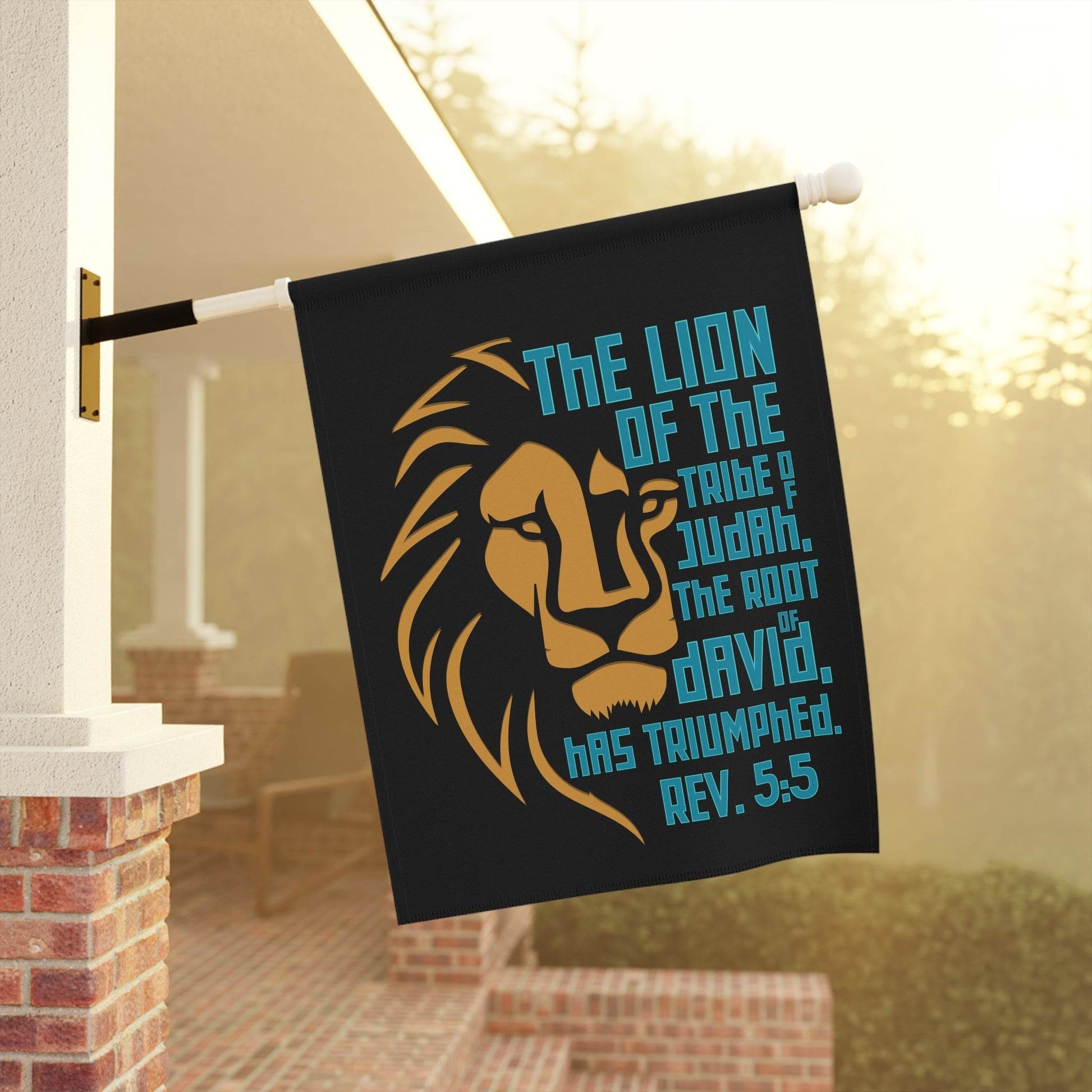 Lion of Judah – Revelation 5:5 Christian Garden Banner - Harmony + Hope