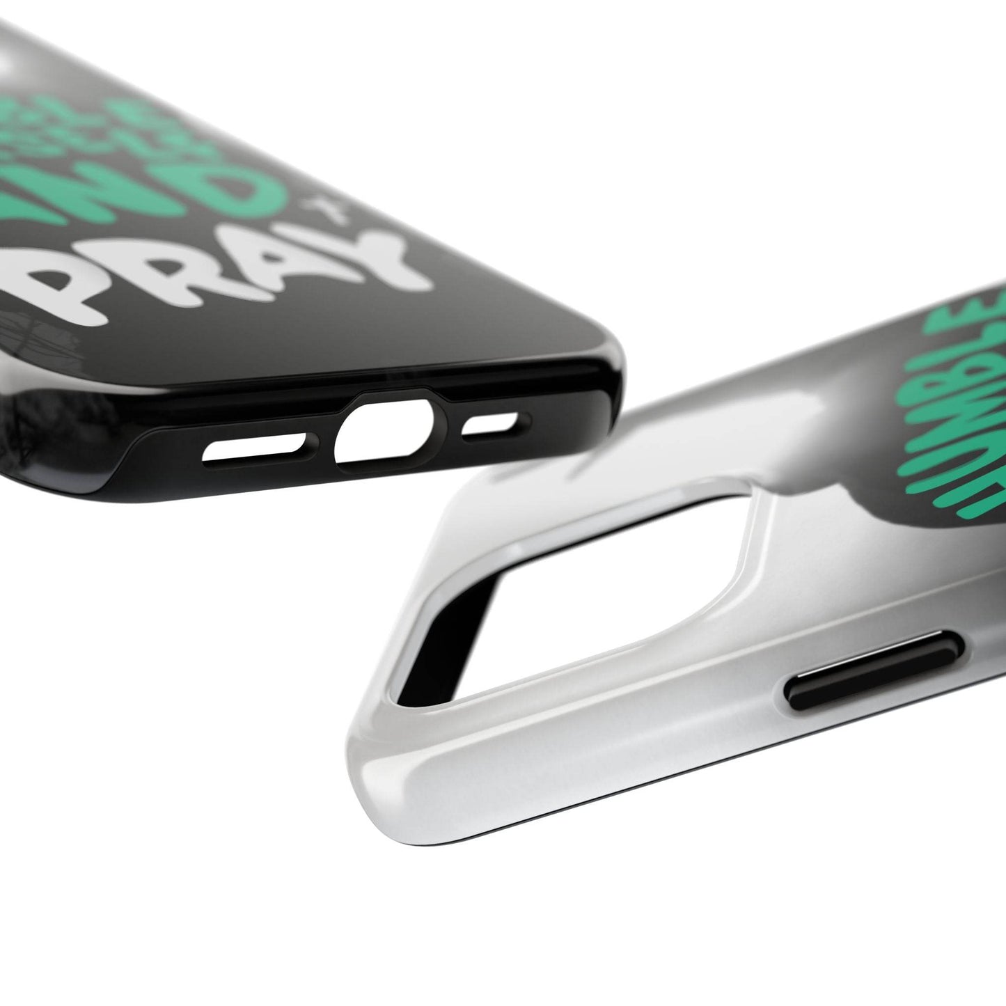 Humble Yourself and Pray Phone Case – Teal Christian Reminder - Harmony + Hope