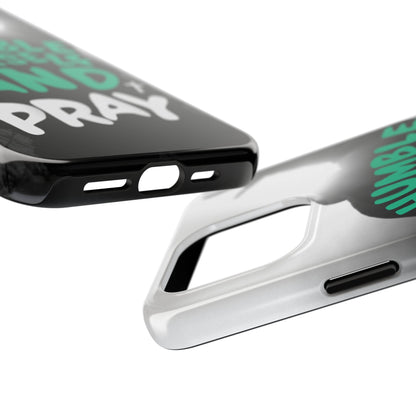 Humble Yourself and Pray Phone Case – Teal Christian Reminder - Harmony + Hope