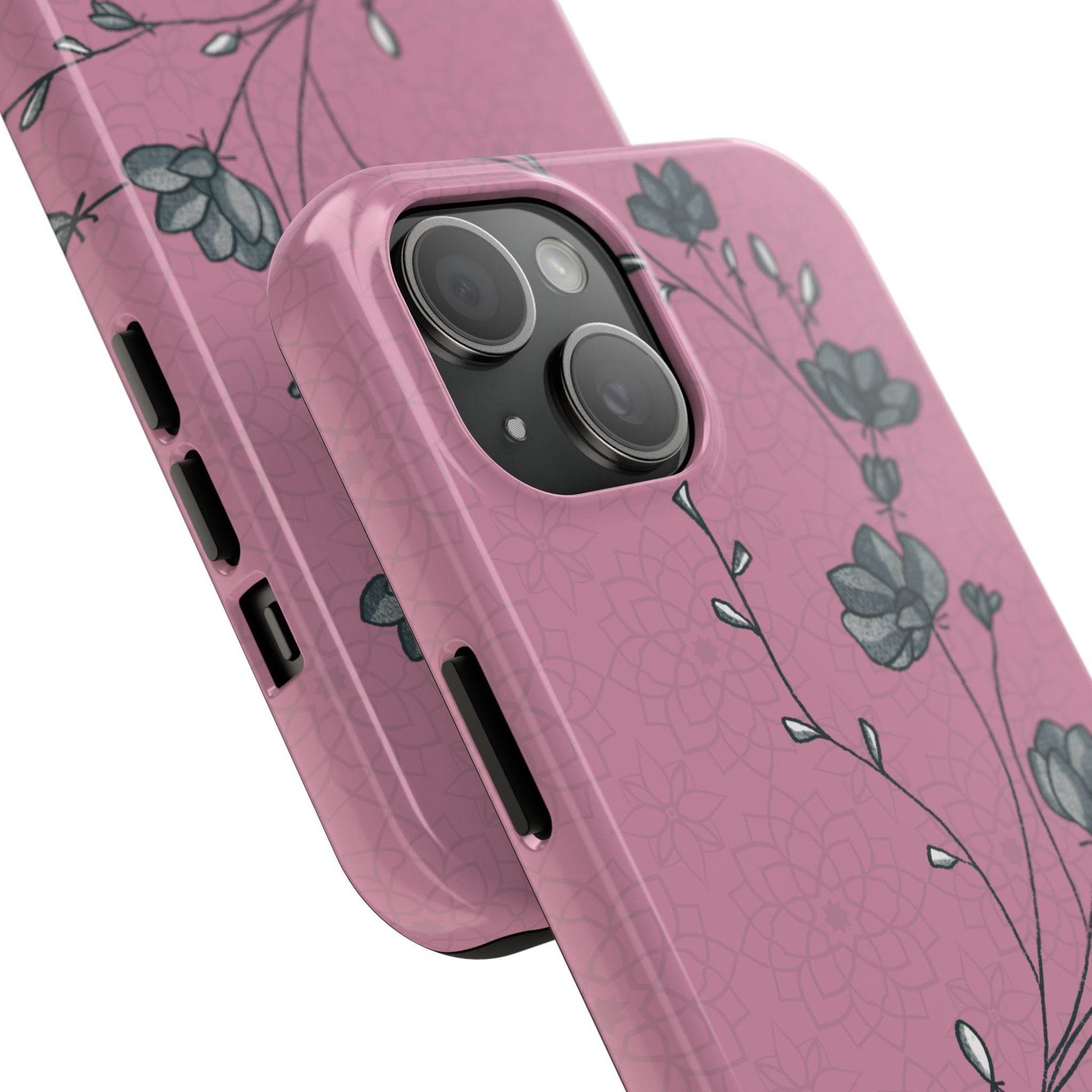 Pause & Pray Phone Case – Mauve Floral Reminder - Harmony + Hope