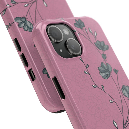 Pause & Pray Phone Case – Mauve Floral Reminder - Harmony + Hope