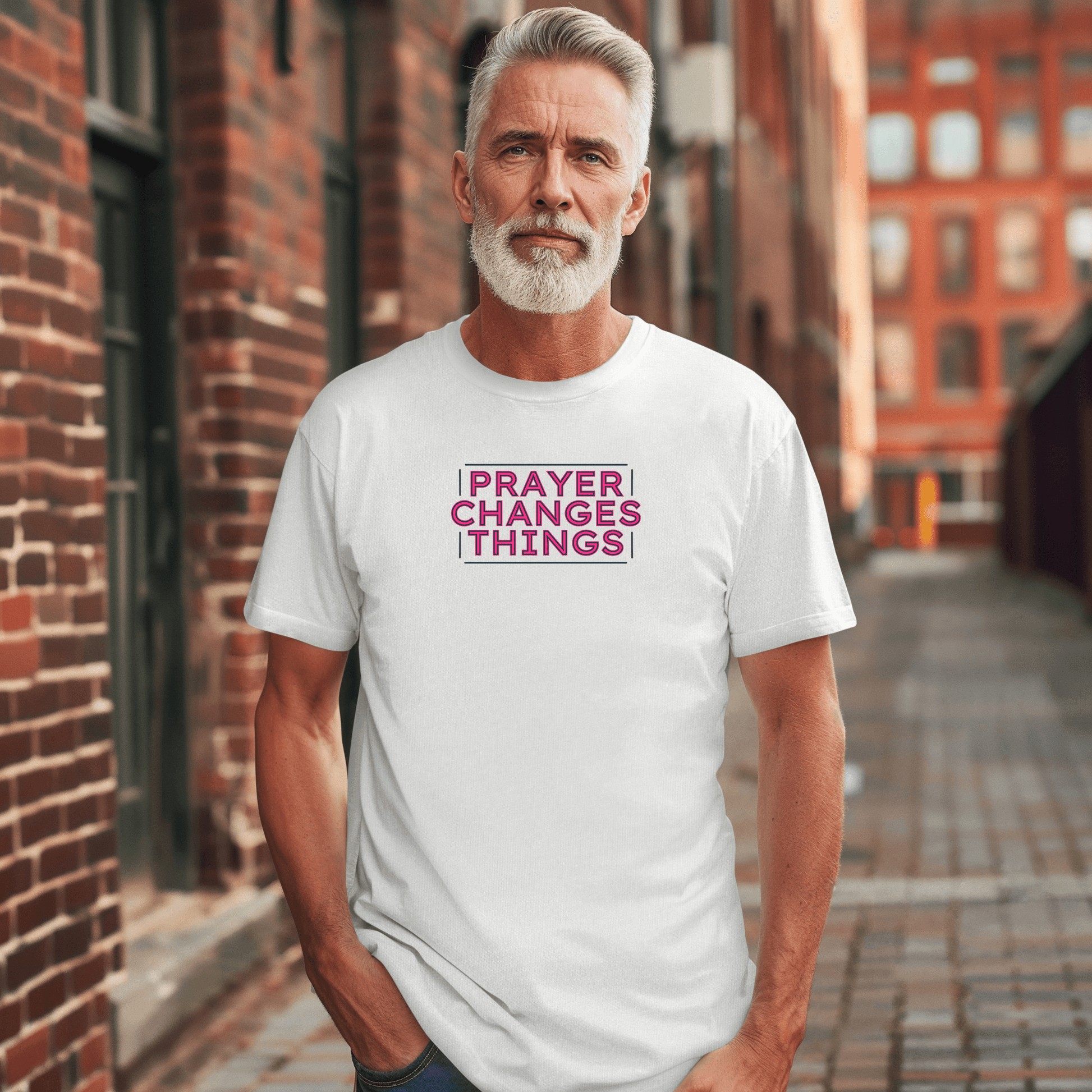 Faith in Motion - Prayer Changes Things Inspirational Unisex T-Shirt - Harmony + Hope