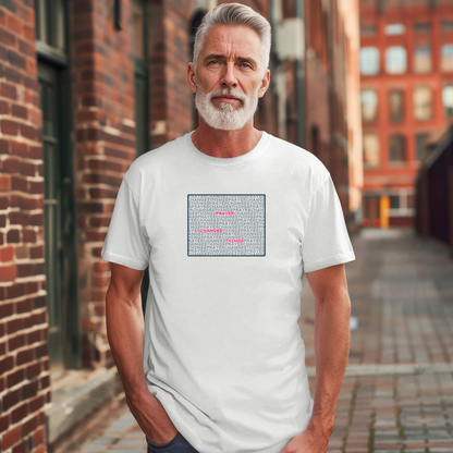 Word Cloud Design "Prayer Changes Things" - Inspirational Unisex T-Shirt
