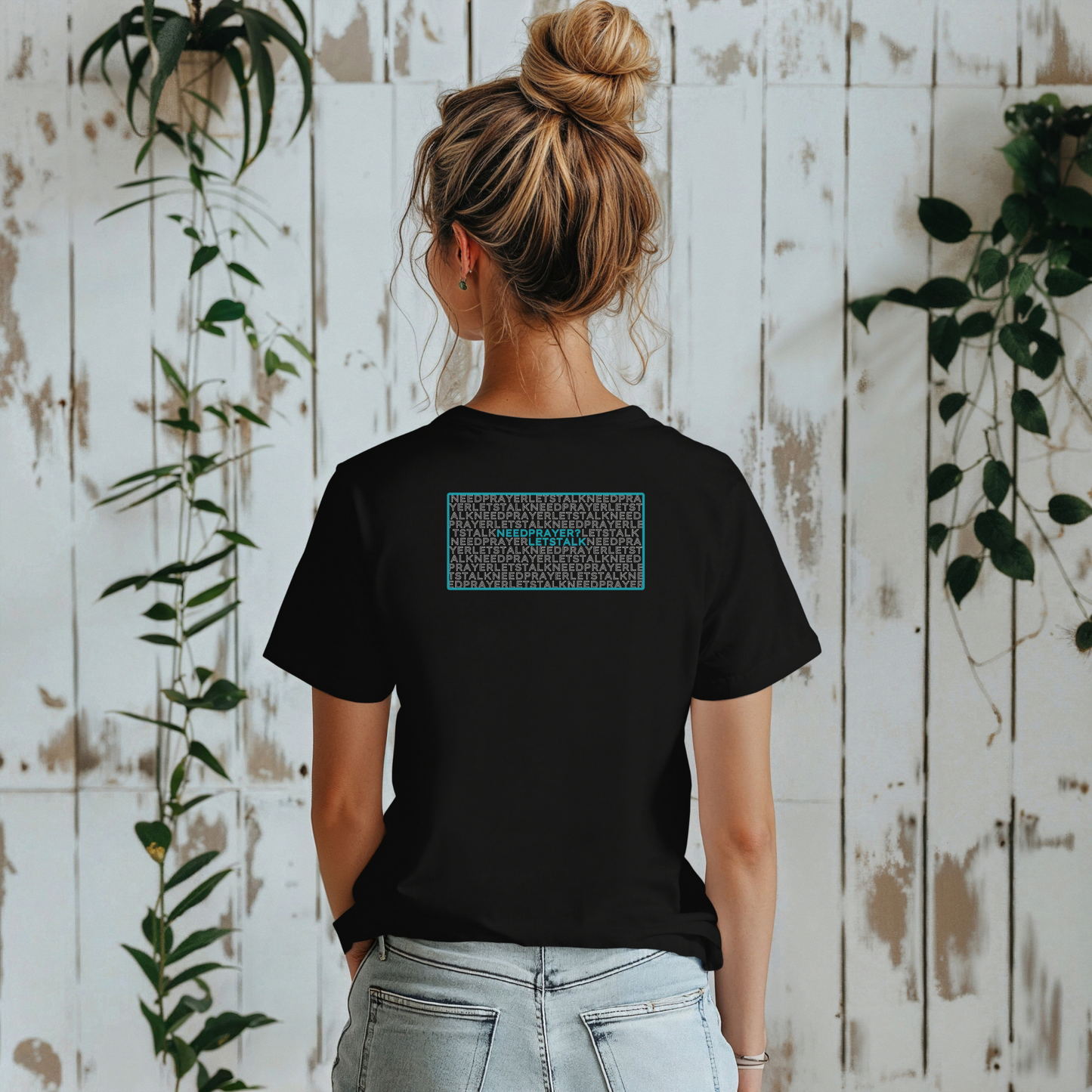 Word Cloud Design "Prayer Changes Things" - Inspirational Unisex T-Shirt