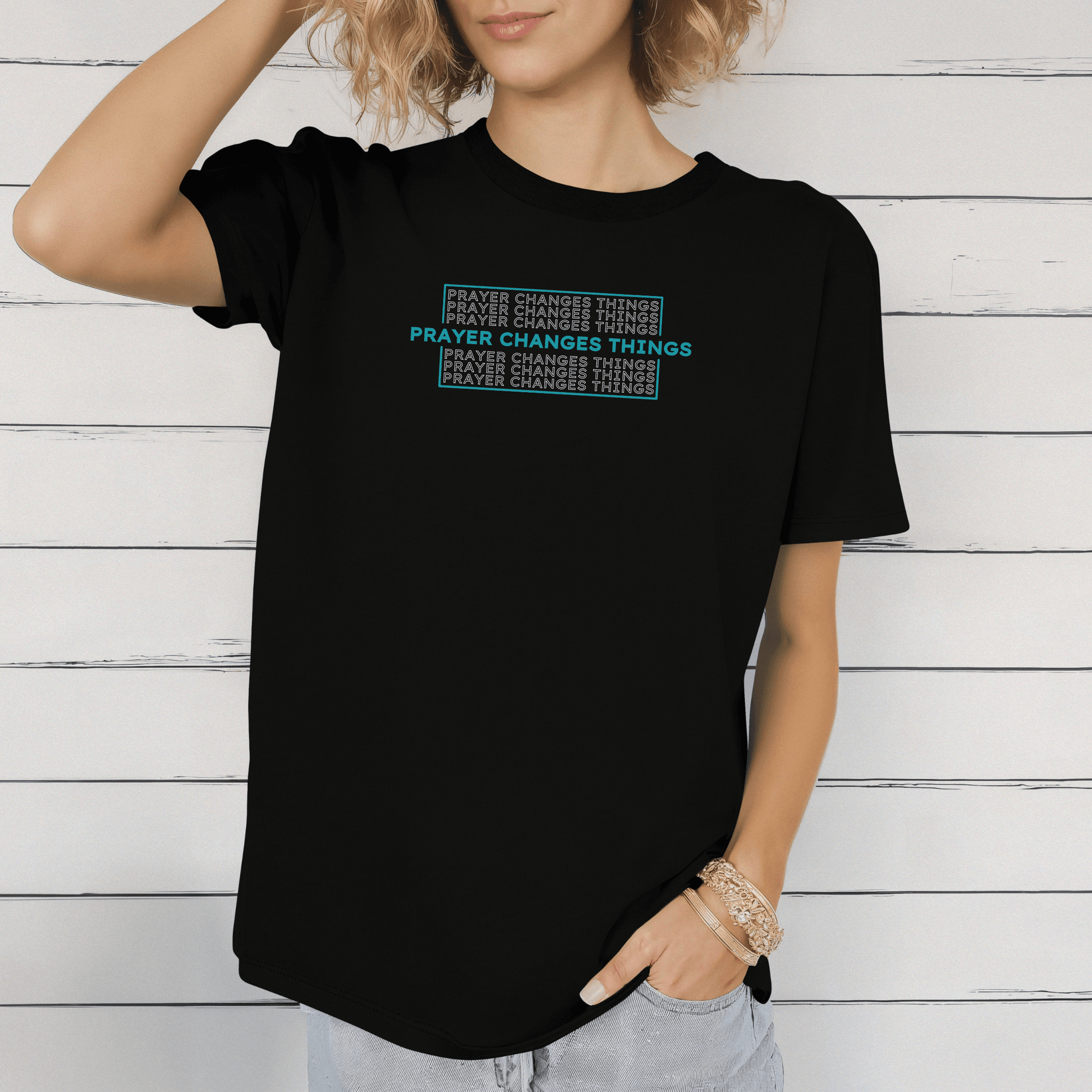 Vintage Wash: Prayer Changes Things T-Shirt - Harmony + Hope