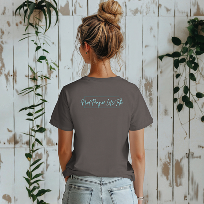 Calligraphy Casual "Prayer Changes Things" - Inspirational Unisex T-Shirt