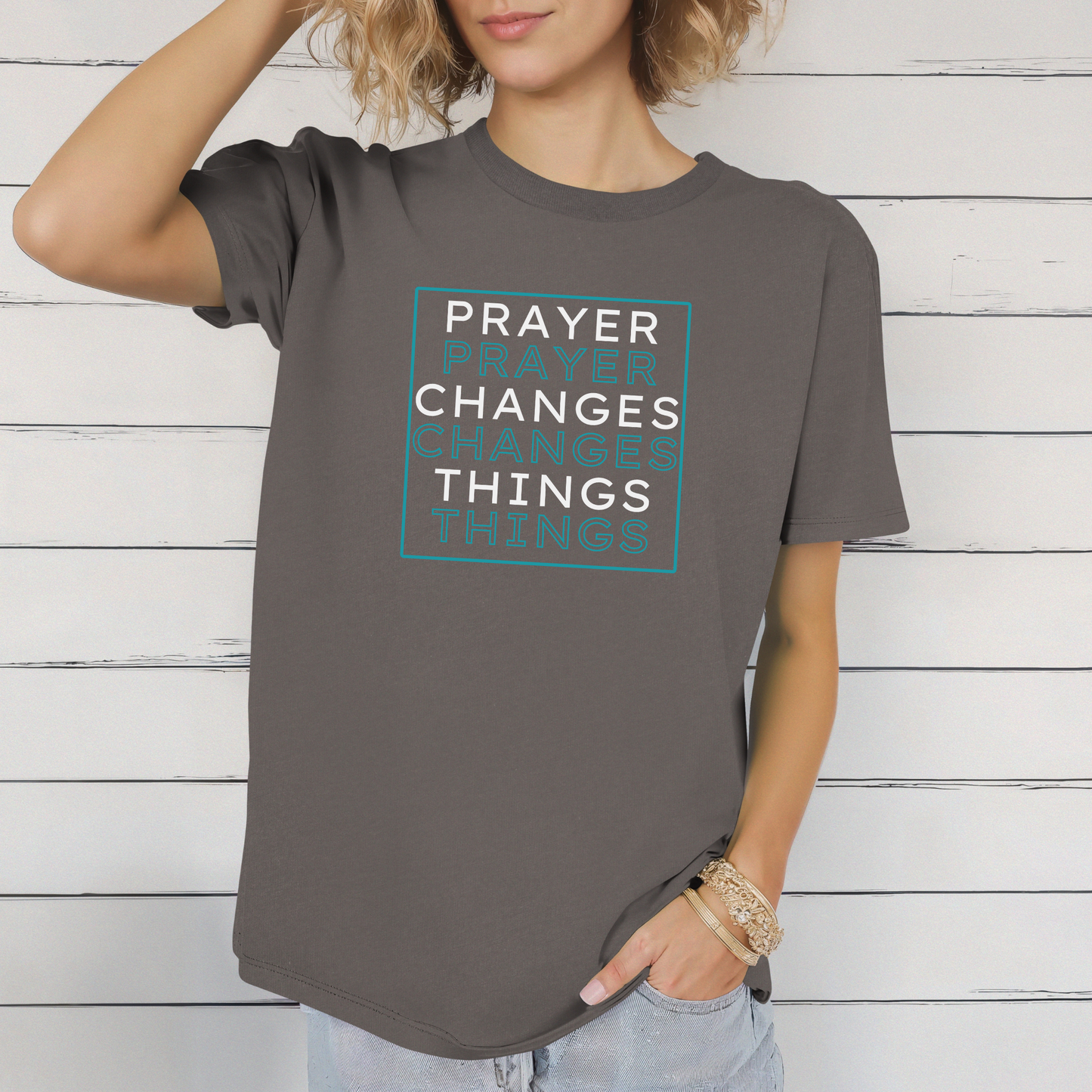 Pray Boldly "Prayer Changes Things" - Inspirational Unisex T-Shirt