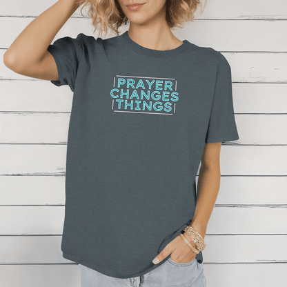 Faith in Motion - Prayer Changes Things Inspirational Unisex T-Shirt - Harmony + Hope