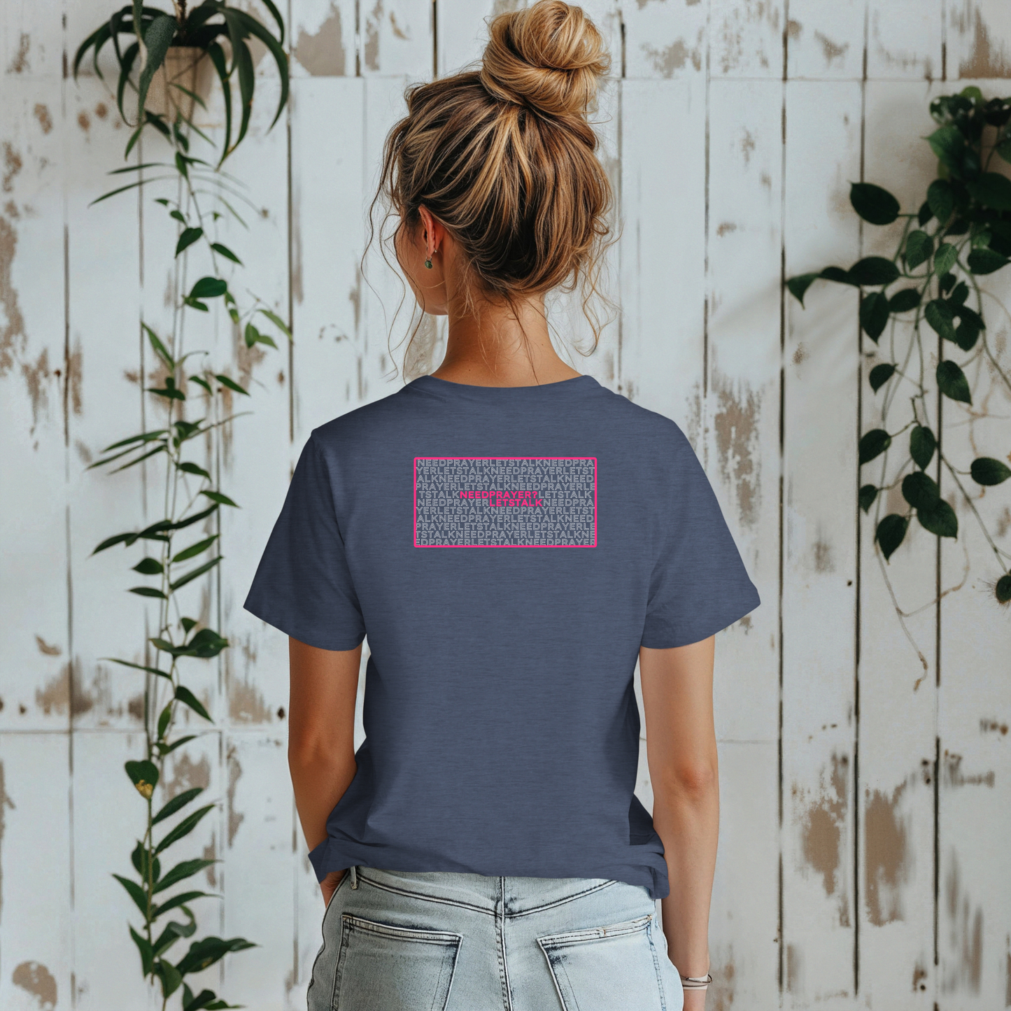Word Cloud Design "Prayer Changes Things" - Inspirational Unisex T-Shirt