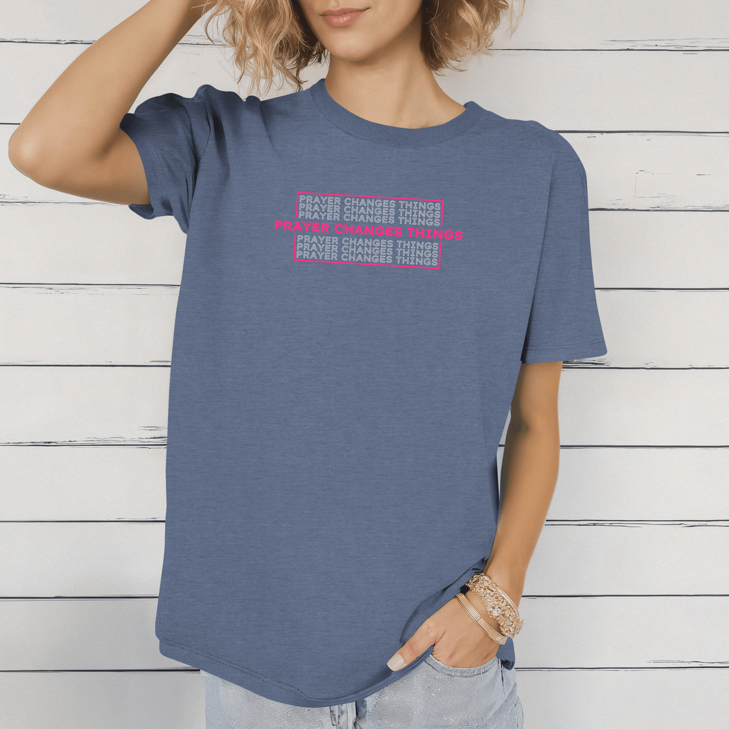 Vintage Wash: Prayer Changes Things T-Shirt - Harmony + Hope
