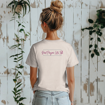 Calligraphy Casual "Prayer Changes Things" - Inspirational Unisex T-Shirt