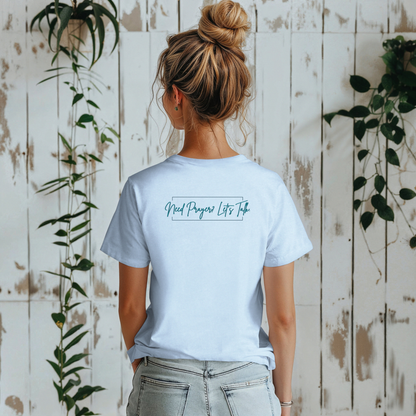 Calligraphy Casual "Prayer Changes Things" - Inspirational Unisex T-Shirt