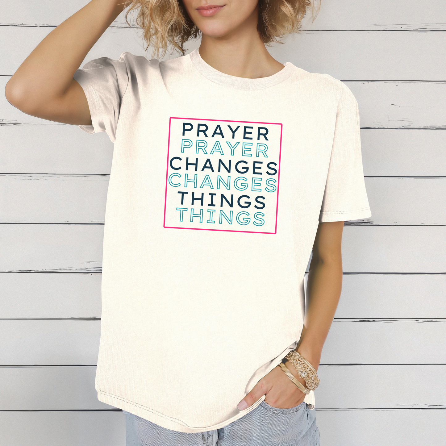 Pray Boldly "Prayer Changes Things" - Inspirational Unisex T-Shirt