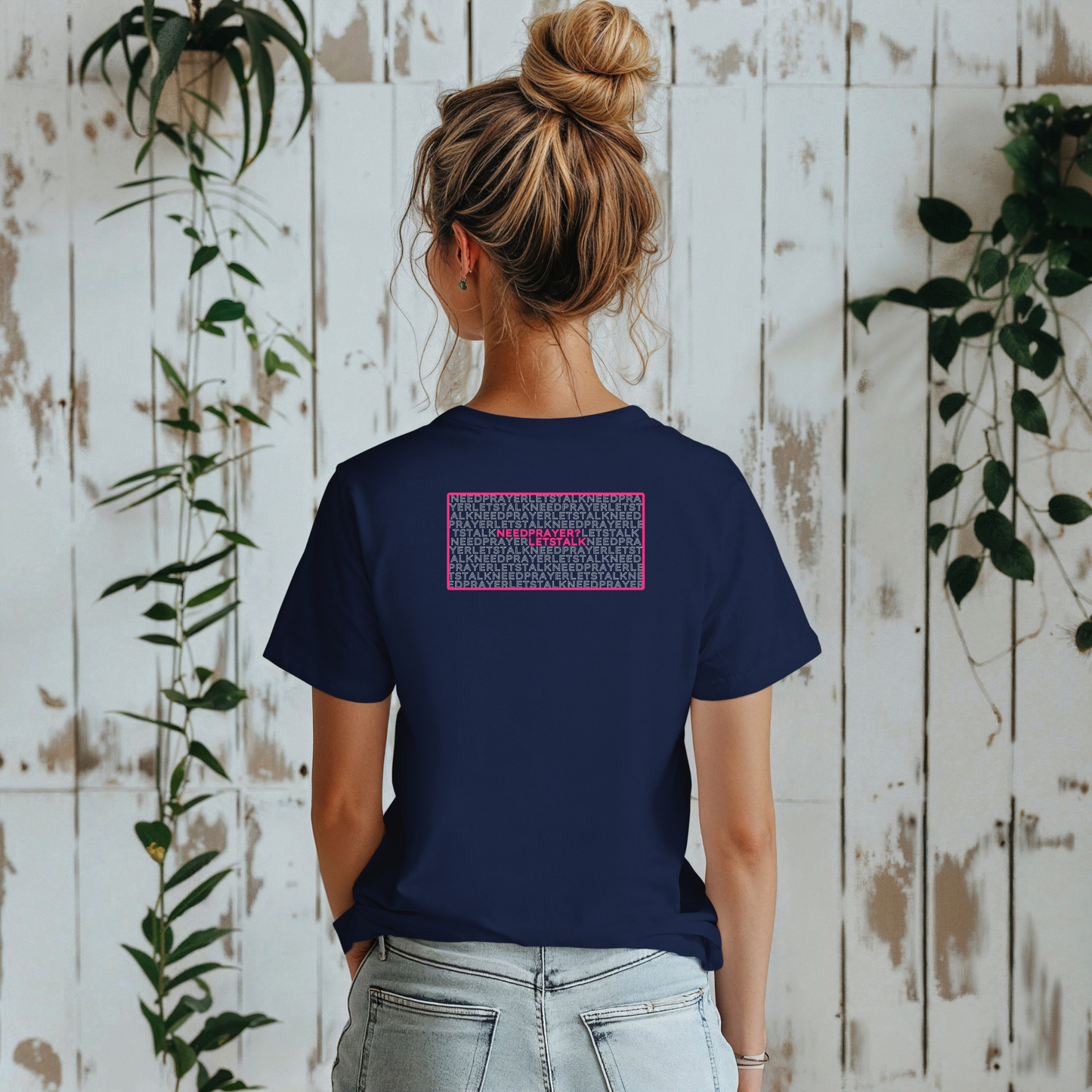 Word Cloud Design "Prayer Changes Things" - Inspirational Unisex T-Shirt