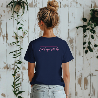 Calligraphy Casual "Prayer Changes Things" - Inspirational Unisex T-Shirt