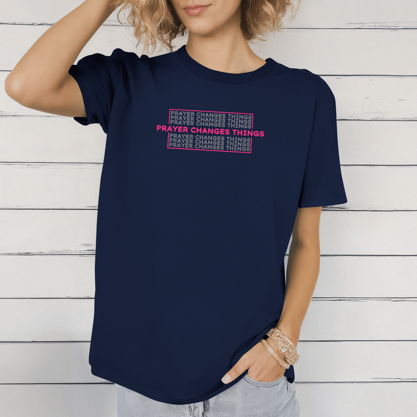 Vintage Wash: Prayer Changes Things T-Shirt - Harmony + Hope