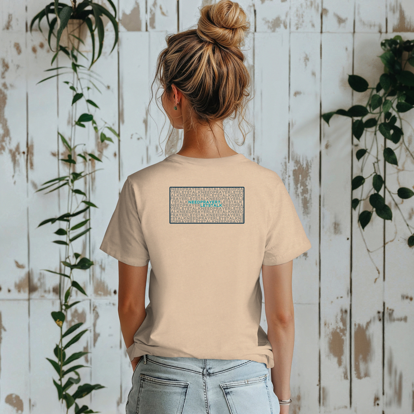 Word Cloud Design "Prayer Changes Things" - Inspirational Unisex T-Shirt