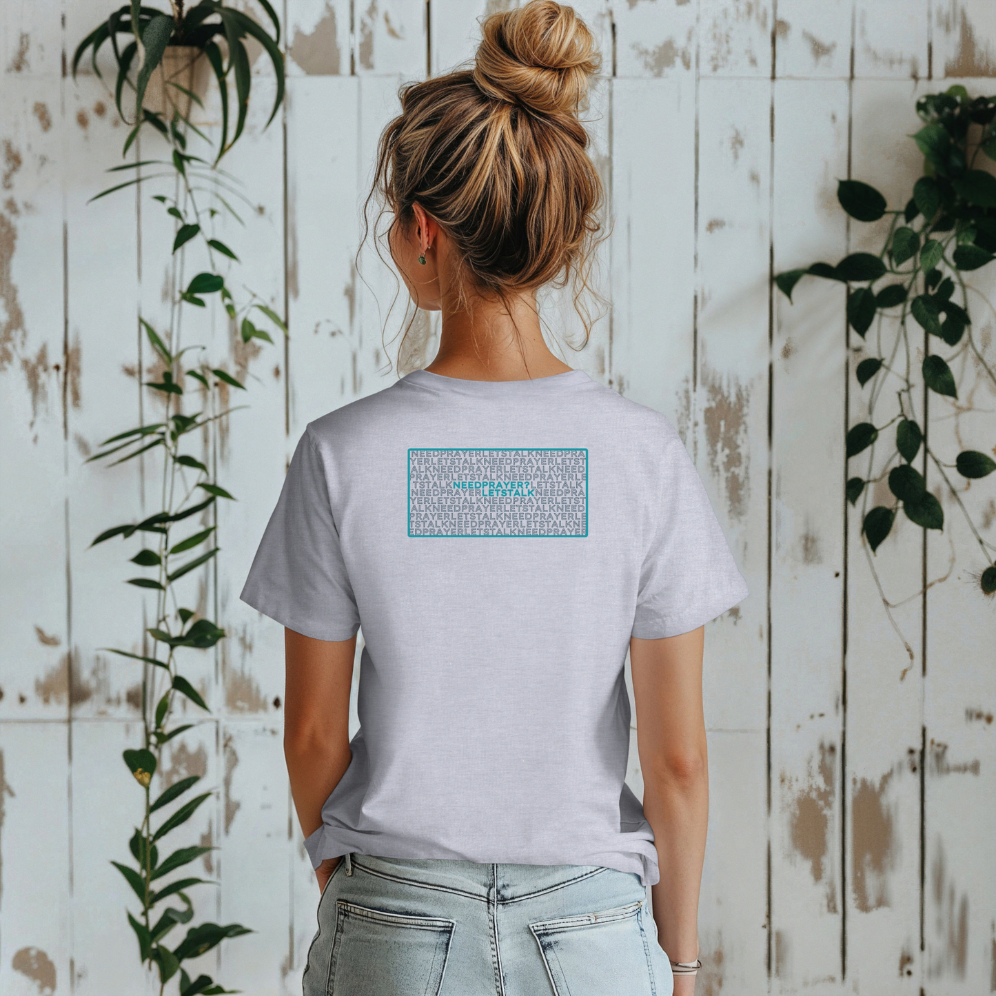 Word Cloud Design "Prayer Changes Things" - Inspirational Unisex T-Shirt