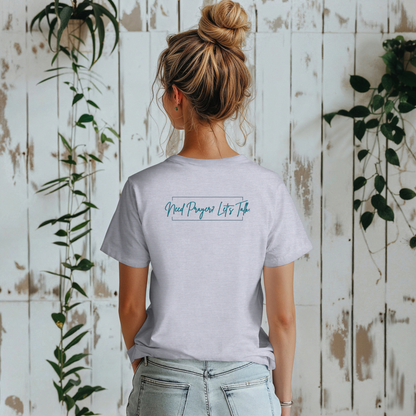 Calligraphy Casual "Prayer Changes Things" - Inspirational Unisex T-Shirt