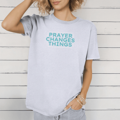 Faith in Motion - Prayer Changes Things Inspirational Unisex T-Shirt - Harmony + Hope