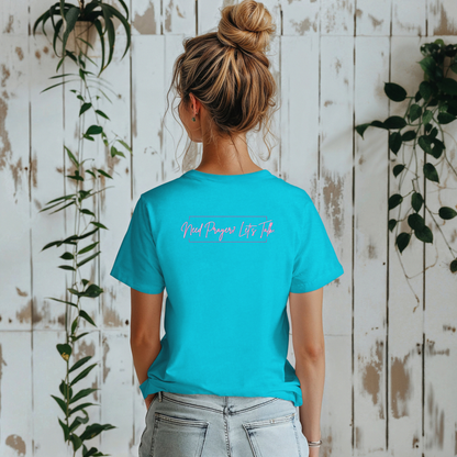 Calligraphy Casual "Prayer Changes Things" - Inspirational Unisex T-Shirt