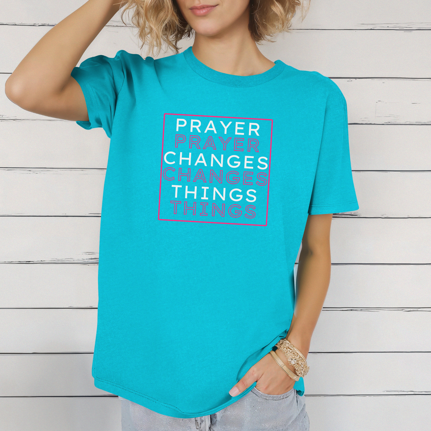 Pray Boldly "Prayer Changes Things" - Inspirational Unisex T-Shirt